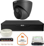 monitoring kit IP BCS Point 1x Camera BCS-P-EIP28FWR3-Ai2-G Disc recorder
