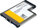 StarTech.com 2 Port Flush Mount ExpressCard 54mm SuperSpeed USB 3.0 Card Adapter with UASP - Dual Port Laptop ExpressCard USB 3 Controller (ECUSB3S254F) - USB-adapter - ExpressCard - USB 3.0 x 2 - for P/N: S2510BU33PW, S251BMU3FP, S251BU31315, S3540BU33E