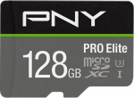 SD MicroSD XC Card 128GB PNY Pro Elite R100MB/s W90MB/s reta