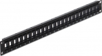 Delock Keystone Patch Panel - Patch Panel - Schwarz - 1U - 48.3 cm (19")