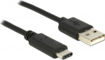 USB Kabel Delock A -> C St/St 0.50m schwarz