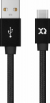 Cable USB Xqisit USB-A - USB-C 1.8 m Czarny (112200)