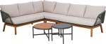 Garden furniture set TUXEDO corner sofa and 2 tables