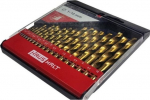 MILWAUKEE HSS TWIST DRILL SET 19PCS TITAN 1-10MM
