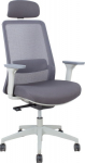 Task chair SANTO grey mesh fabric