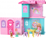 Mattel Club Chelsea Pop Up House + accessories (JFW49)