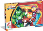 Clementoni CLE puzzle 24 Maxi SuperKolor IronMan_..Fri..24829