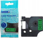 Tape DYMO D1 45019 12mm x 7m S0720590 black on green replacement