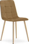 Leobert Krzesło KARA - brown velvet / wood color legs x 1