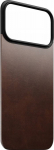 Zagg NOMAD Magnetic Leather Back - magnetic overlay on iPhone 17 Pro Max compatible z MagSafe, Horween leather (rustic brown)