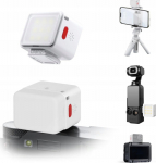 Ulanzi Flash Lamp LED on the Magnet + ISO do Phone Camera Camcorder 1W 500mAh / DG01 / White