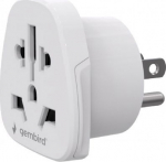 Gembird World to US power adapter plug, 10 A | A-AC-USMINTF | Travel adapter