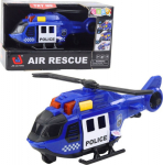 LEANToys Police Helicopter Z Crane Lights Sounds Blue