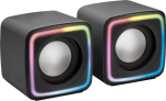 Mars Gaming MSCUBE Compact RGB Gaming Speakers 8W DSP / black