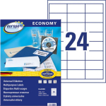 Sticker label AVERY Economy 64.6x33.8mm on 24 sheets 100 sheets