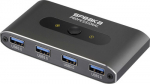 SpeaKa Professional USB 3.2 Gen 1-Umschalter 3.0 Grau SP-13710916