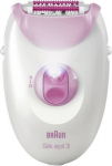 Braun Silk-&eacute;pil 3 SE3-000 Epilator, White/Pink