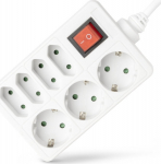 Entac Steckdosenleiste 7fach 1.5m Switch white