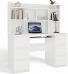 Desk 4HouseDesign Office set Z. CUBA + DRIFT ZES WHITE BLUE