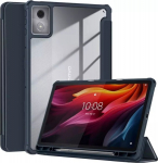 Pouch tablet 4kom.pl Clear Pencil Flip Case with Stand for Lenovo Tab K11 Plus 11.45'' TB352FU, navy