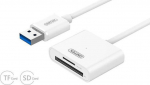 Unitek micro SD white - Unitek USB 3.0 czytnik kart SD, micro SD, SDXC, SDHC white