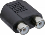 Adapter AV InLine Jack 3.5mm - RCA (Cinch) x2 czarny (99346)