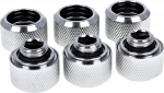 Alphacool Eiszapfen HardTube 16mm - Compression mounting parts for liquid cooling system - Chrom (pack of 6)
