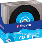 CD-R Verbatim 700MB 10pcs Pack 52x SlimCase vinyl retail