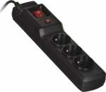 Activejet COMBO 3GN 3M black power strip with cord