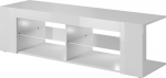 Cama MEBLE Cama TV cabinet RTV TEXAS 50/134/40 white/white gloss
