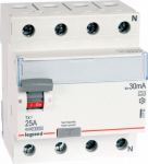 Legrand Residual current circuit breaker 4P 25A 0.03A type A P304 - 411764