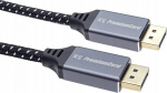Kabel PremiumCord DisplayPort - DisplayPort 0.5m srebrny (kport10-005)
