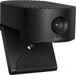 JABRA PanaCast 20, Premium AI-powered 4K Ultra HD video quality, AI-driven Intelligent Zoom, Intelligent Lighting Optimization, P-n-P, Powerful on-board AI processor, Integrated privacy cover, Clips to any monitor, with protective case, Plug&Play