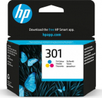 HP INK CARTRIDGE NO 301 C/M/Y,