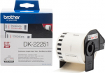 Brother DK-22251 Continuous Paper, Label Roll - Black and Red on