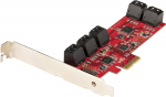 StarTech.com SATA PCIe card - PCIe SATA expansion card med 10 ports - 6 Gbps - Low profile mount - 10 Mini-SAS till SATA cables - ASM1062 Non-Raid - PCI Express till SATA converter - Controllers - SATA 6Gb/s - Low Profile - PCIe 2.0 x2