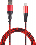 2GO USB Lade-/Datenkabel Lightning 1m Nylon rot PET-Verp