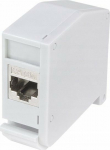 Logilink Hutschienenadapter m.Cat.6A-Kupplung,2xRJ45-Buchse