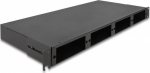 Delock fiberglass patch panel (blank) - high density - Rack mountable - Schwarz - 1U - 48.3 cm (19")