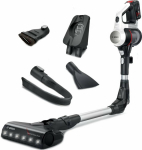 BOS Bosch BBS711W stick vacuum/electric broom Bagless 0.3 L Black, Stainless steel, White