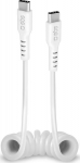 Cable SBS Coiled USB-C/USB-C 17-100cm White