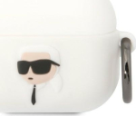 Karl Lagerfeld KLAPRUNIKH AirPods Procover Silicone Karl Head 3D / white