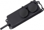 Brennenstuhl Socket strip with covers IP44 2x 2m sw