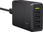 Green Cell ChargeSource 5 - Netzteil - 52 Watt - 2.4 A - Apple Fast Charge, GC Ultra Charge, Huawei Fast Charge, QC 3.0, AFC - 5 Ausgabeanschlussstellen (USB)