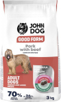 JOHN DOG Good Form Medium and large breeds Pork with beef - dry dog food - 3kg
