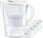 BRITA Filter Jug 3.5l Marella XL + 4 Maxtra Pro Pure Performance white cartridges