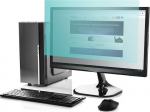 Qoltec Blue light filter 24 cale | 16:9 | Eye protection | Anti Glare | Matowy | on monitor