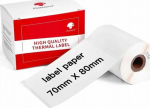 Phomemo Papier Przylepny Naklejki 100x Label 70x80mm Phomemo M110 M120 M200 M220 / Xp7080-100