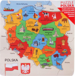 Daffi Puzzle wood map of Poland D-100 41004