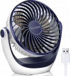 Ocoopa D602 navy blue USB - Portable table fan